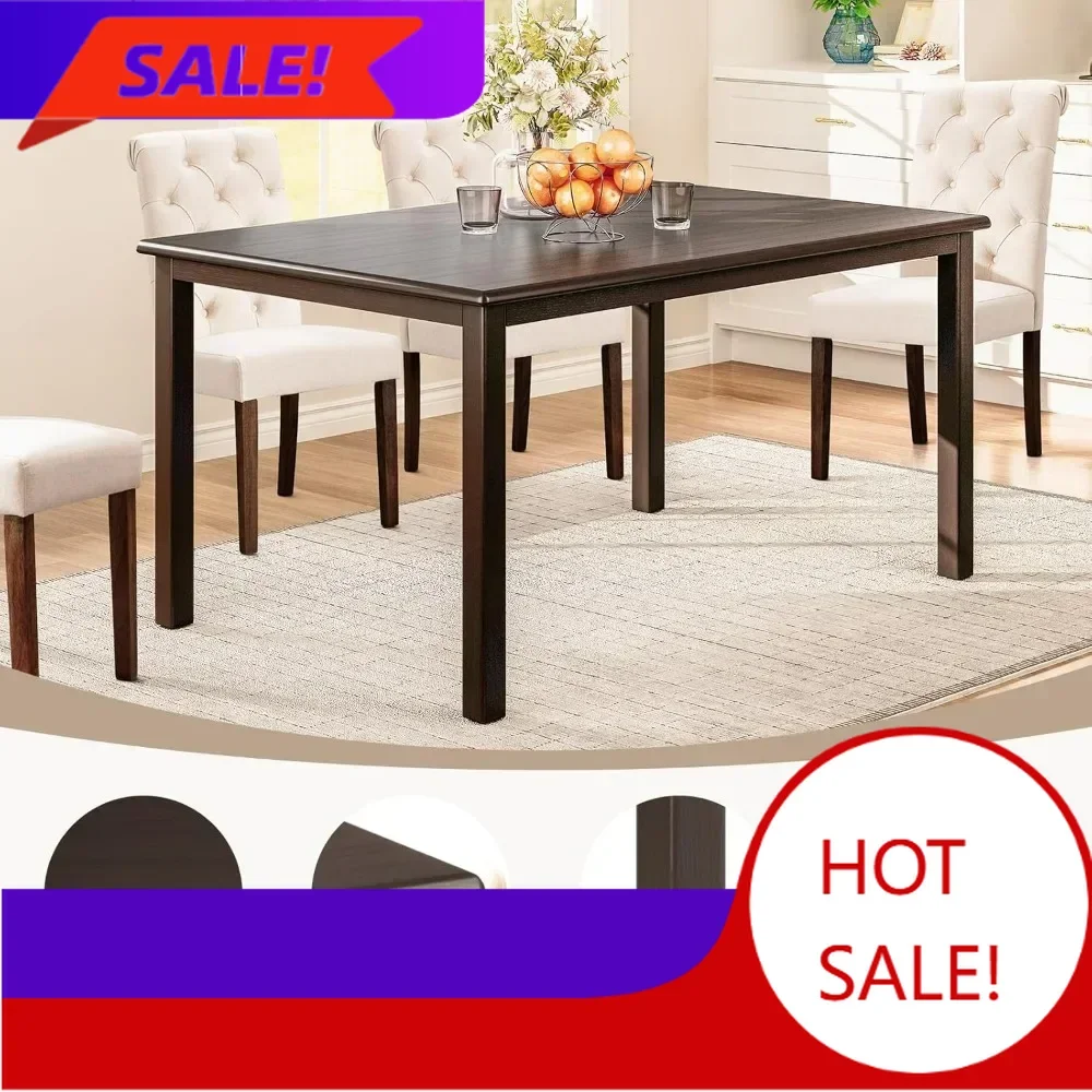 BestsellerRectangular 60 Farmhouse Style Dining Table Set for 4 with 4 Tufted Chairs in Brown and Beige
BestsellerRectangular 60 Farmhouse Style Dining Table Set for 4 with 4 Tufted Chairs in Brown and Beige