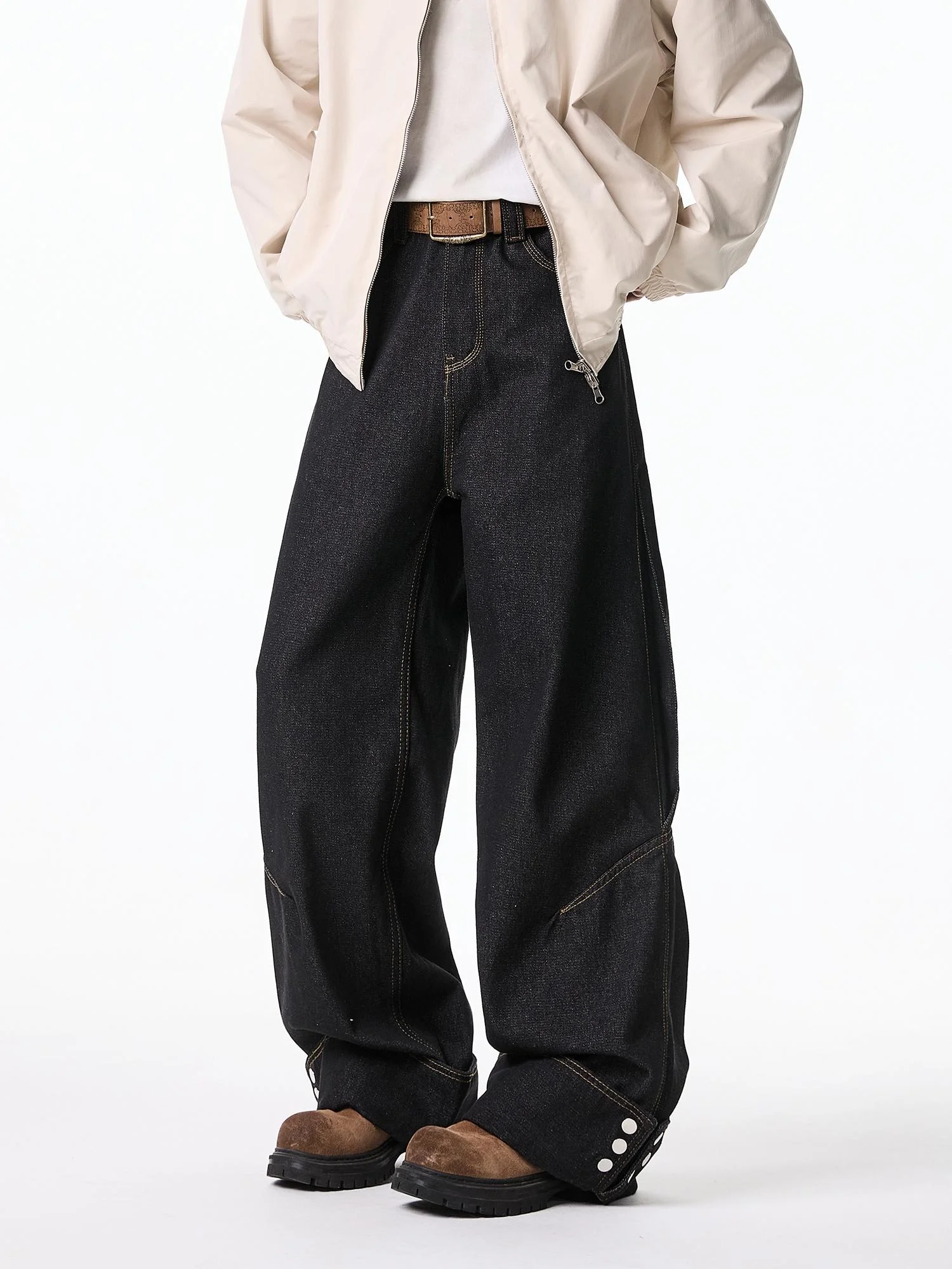 Loose Straight Wide Leg Jeans Men's Spring Autumn Design Sense Decosition Workwear Pants Trendy Brand Denim Knife
Loose Straight Wide Leg Jeans Men's Spring Autumn Design Sense Decosition Workwear Pants Trendy Brand Denim Knife
