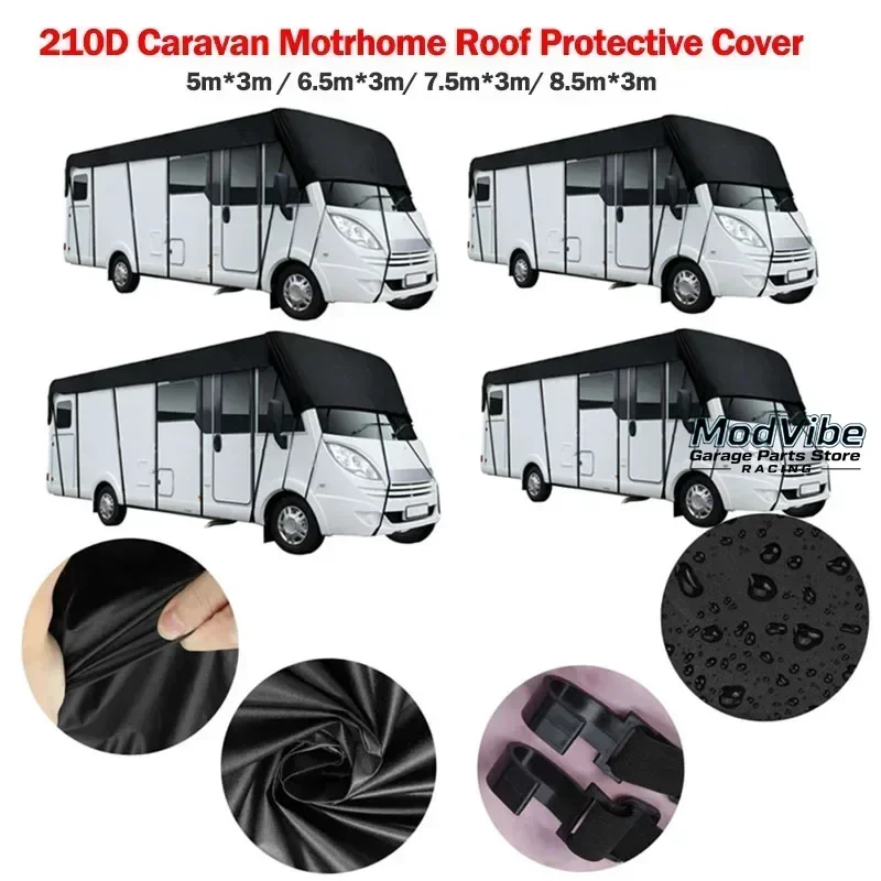 210D Oxford RV Roof Protective Cover Caravan Black Foldable Sunscreen RV RV Cover Waterproof UV Resistant Camping Roof Top Cover
210D Oxford RV Roof Protective Cover Caravan Black Foldable Sunscreen RV RV Cover Waterproof UV Resistant Camping Roof Top Cover