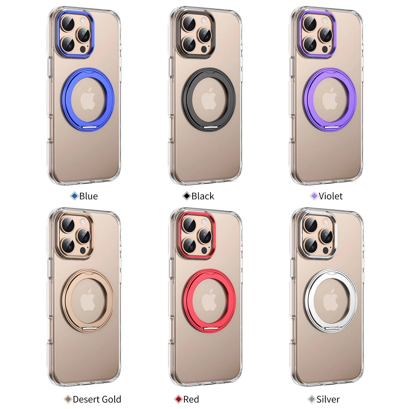 Ring Kickstand Magnetic Wireless Charging Phone Case for Iphone 16 15 14 13 12 Plus Pro Max Camera Bracket Shockproof Back Cover
Ring Kickstand Magnetic Wireless Charging Phone Case for Iphone 16 15 14 13 12 Plus Pro Max Camera Bracket Shockproof Back Cover