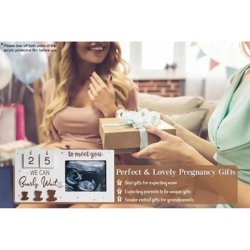 K92D Creative Baby Scan Photo Frame Countdown Weeks Display Ornament Gift Mum to be Gift for Expecting Parents
K92D Creative Baby Scan Photo Frame Countdown Weeks Display Ornament Gift Mum to be Gift for Expecting Parents