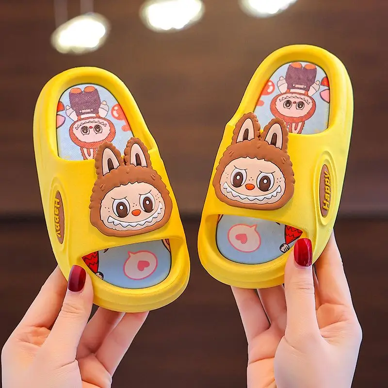 Children Labubu Pendant Ins Fashion Pvc Slippers Summer Boys Girls Cartoon Non-slip Children Home Indoor Bathroom Shoes Gifts
Children Labubu Pendant Ins Fashion Pvc Slippers Summer Boys Girls Cartoon Non-slip Children Home Indoor Bathroom Shoes Gifts