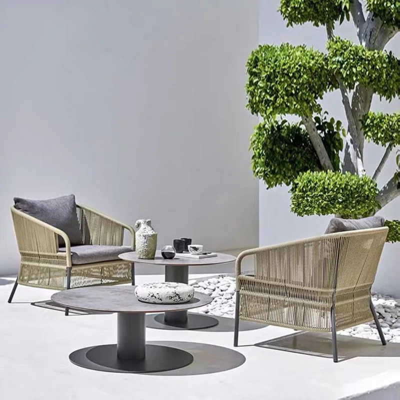 Nordic Outdoor Patio Table and Chair Set, Hotel, Homestay, Leisure Dining Chair Furniture, Waterproof and Sunproof
Nordic Outdoor Patio Table and Chair Set, Hotel, Homestay, Leisure Dining Chair Furniture, Waterproof and Sunproof
