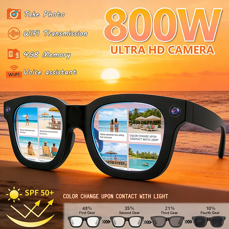 2026 New AI Smart Glasses AI Translation 8MP HD Camera 4K Shooting Image Conversation Recording Listening To Music Smart Glasses
2026 New AI Smart Glasses AI Translation 8MP HD Camera 4K Shooting Image Conversation Recording Listening To Music Smart Glasses