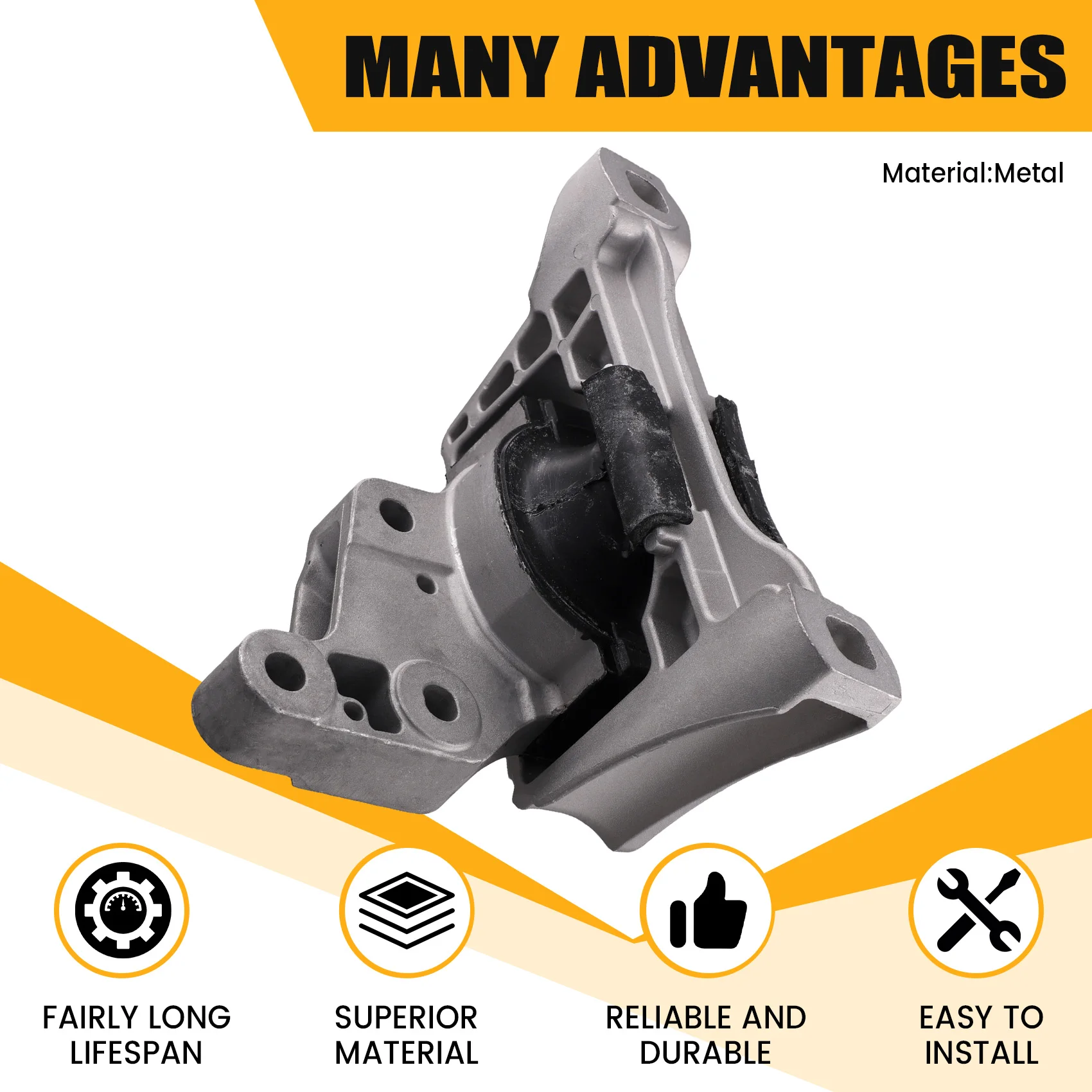 F1F16F012AC Engine Mount Right Machine Foot Glue For Ford Kuga 13 2.0 Diesel 2013-2019 1871258
F1F16F012AC Engine Mount Right Machine Foot Glue For Ford Kuga 13 2.0 Diesel 2013-2019 1871258