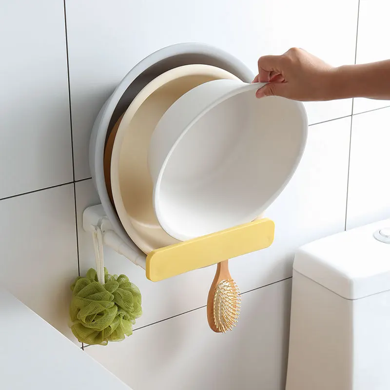 Creative Wall Mounted RetRactable Washbasin Multi-purpose Pot Cover Rack Kitchen And Bathroom Storage Rack With Hook
Creative Wall Mounted RetRactable Washbasin Multi-purpose Pot Cover Rack Kitchen And Bathroom Storage Rack With Hook
