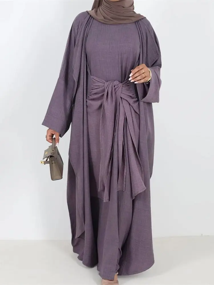 Ramadan Eid Plain 2 Piece Abaya Set Muslim Modest Dresses Sets Prayer Clothes Women Caftan Marocain Robe Femme Musulmane Kaftan
Ramadan Eid Plain 2 Piece Abaya Set Muslim Modest Dresses Sets Prayer Clothes Women Caftan Marocain Robe Femme Musulmane Kaftan