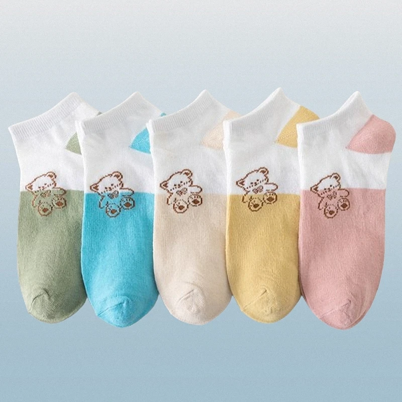 2024 New Fashion 5/10 Pairs New Style Socks For Women Low-top Summer Thin Ins Japanese Cute Bear Casual Cotton Socks
2024 New Fashion 5/10 Pairs New Style Socks For Women Low-top Summer Thin Ins Japanese Cute Bear Casual Cotton Socks
