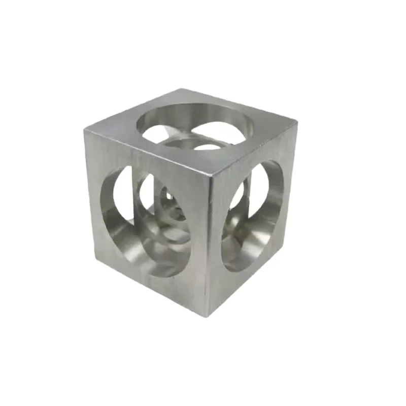 CNC machined stainless steel multi-layer hollow cube creative metal craft decorative parts mechanical display props
CNC machined stainless steel multi-layer hollow cube creative metal craft decorative parts mechanical display props
