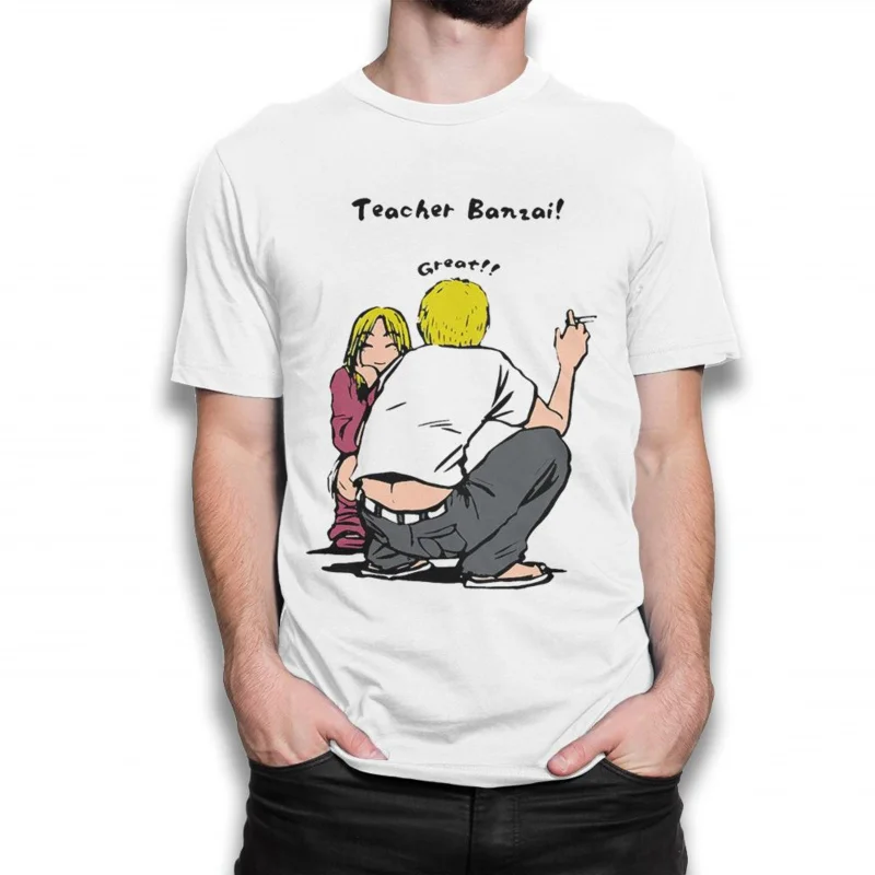 1114 Great Teacher Onizuka Anime Gift t shirt 100% cotton print clothing Manga GTO Graphic Tee Y2K clothes Large size Tops S-6XL
1114 Great Teacher Onizuka Anime Gift t shirt 100% cotton print clothing Manga GTO Graphic Tee Y2K clothes Large size Tops S-6XL