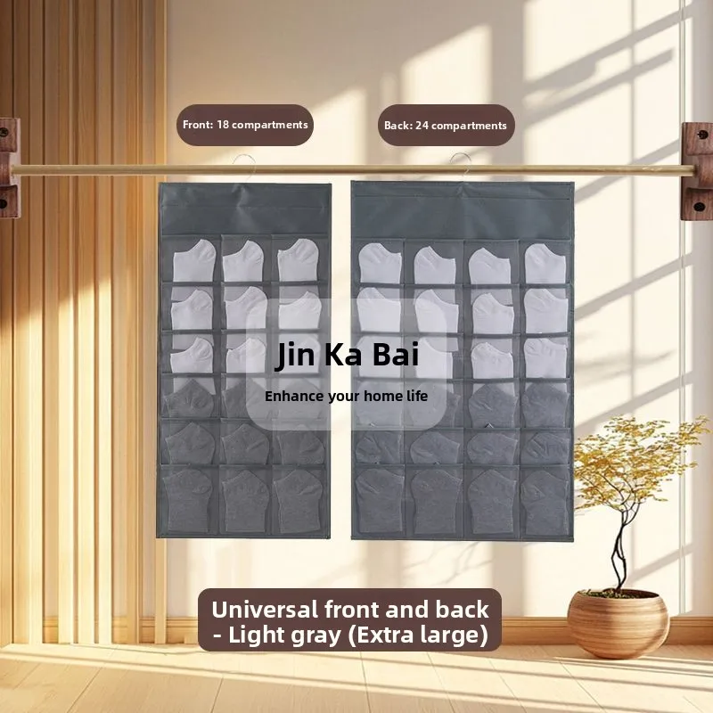 Double-Sided Storage Hanging Bag for Underwear And Sos Home Wardrobe Organizer by Jincaibai Pure Color Nordic Sle
Double-Sided Storage Hanging Bag for Underwear And Sos Home Wardrobe Organizer by Jincaibai Pure Color Nordic Sle