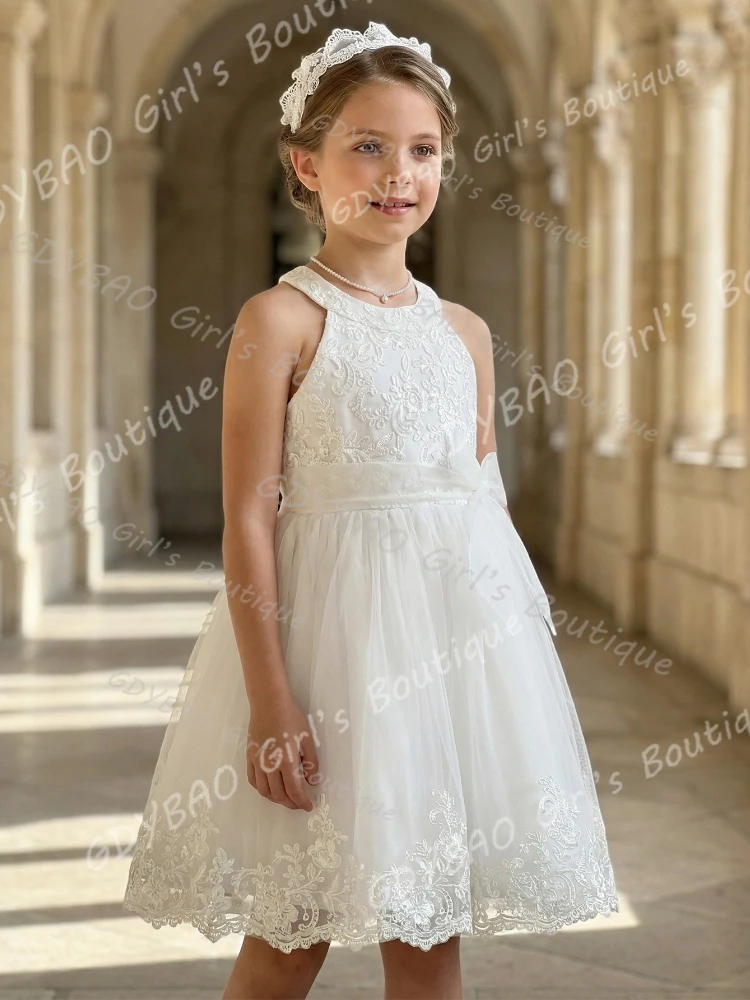 White Girls Party Gown A-line/Princess Flower Girl Dress for Wedding 2-14 Kids Lace Top Tulle Tutu Children's Clothing Custom
White Girls Party Gown A-line/Princess Flower Girl Dress for Wedding 2-14 Kids Lace Top Tulle Tutu Children's Clothing Custom