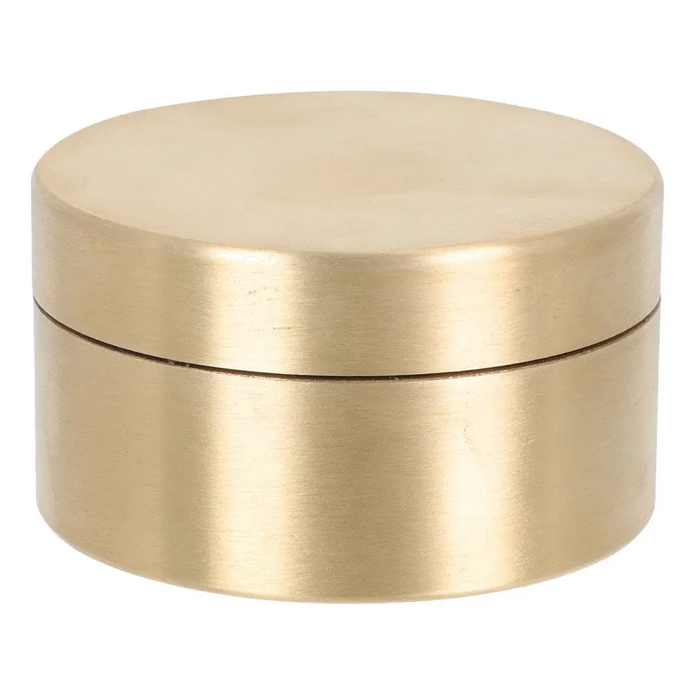 Copper Sealed Waterproof Round Jewelry Storage Box Brass Keepsake Container for Pills Coins Trinkets Outdoor Travel Elegant
Copper Sealed Waterproof Round Jewelry Storage Box Brass Keepsake Container for Pills Coins Trinkets Outdoor Travel Elegant