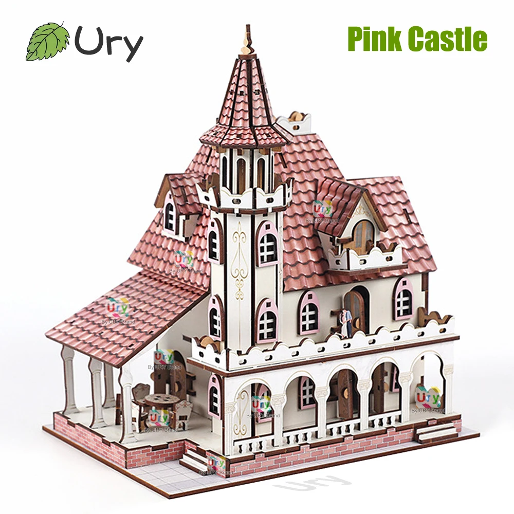 URY 3D Wooden Puzzle Medieval Pink Dream Princess Castle House Assembly Retro Toy for Adult DIY Model Kit Decoration Gifts
URY 3D Wooden Puzzle Medieval Pink Dream Princess Castle House Assembly Retro Toy for Adult DIY Model Kit Decoration Gifts