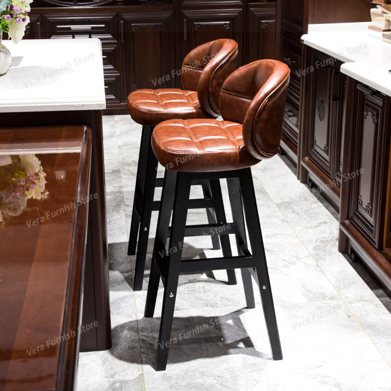 Vintage Design Bar Chair Decorative High Elegant Ergonomic Counter Bar Chair Office Upholstered Tabouret De Bar Furniture
Vintage Design Bar Chair Decorative High Elegant Ergonomic Counter Bar Chair Office Upholstered Tabouret De Bar Furniture