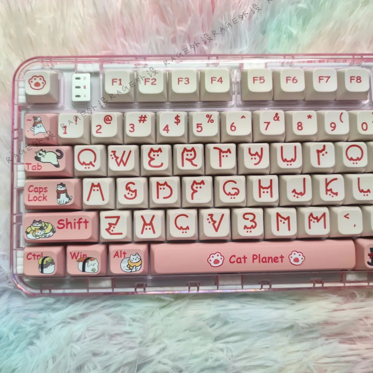 Keycap for Mechanical Keyboard Cat Planet Pink 131 Keys PBT XDA Height Keycap Diy Creative For 61/87/104/108 Keycaps
Keycap for Mechanical Keyboard Cat Planet Pink 131 Keys PBT XDA Height Keycap Diy Creative For 61/87/104/108 Keycaps