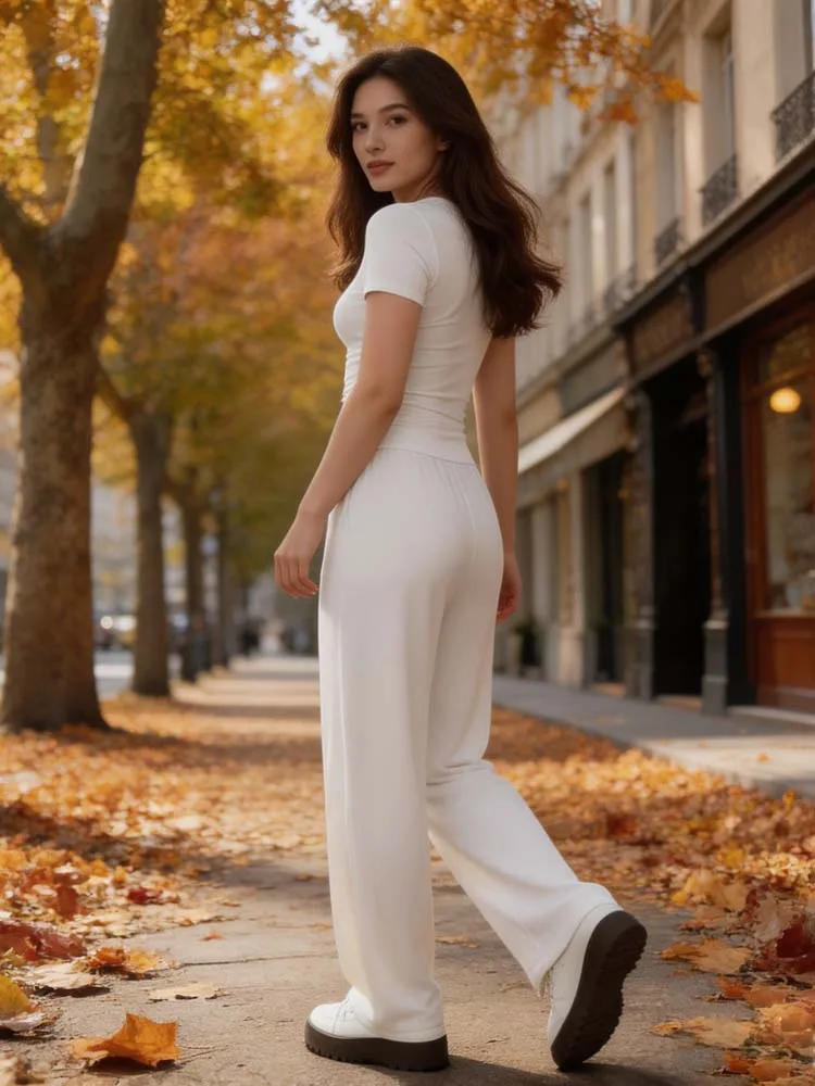 Casual pants women's set O-neck short sleeved T-shirt with pants set, spring and summer solid color women's home suit set
Casual pants women's set O-neck short sleeved T-shirt with pants set, spring and summer solid color women's home suit set