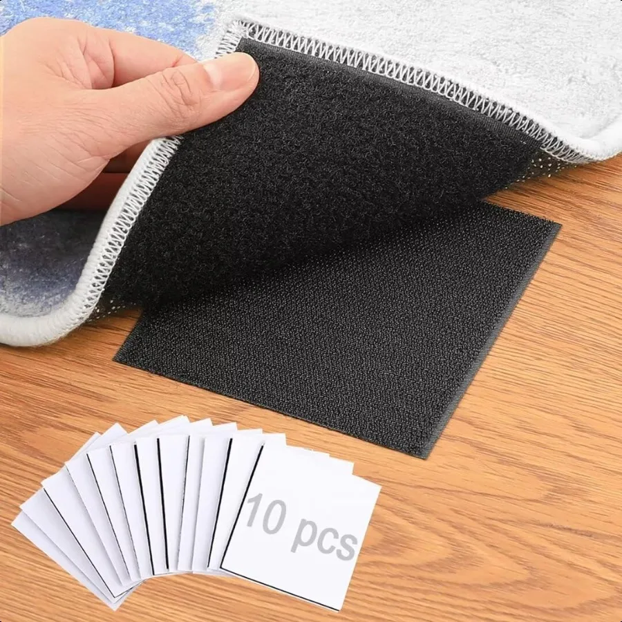 Rug Tape Pad Rug Anchors Carpet Hook and Loop NonSlip Mat AntiSkid Stickers 10PCS Black
Rug Tape Pad Rug Anchors Carpet Hook and Loop NonSlip Mat AntiSkid Stickers 10PCS Black
