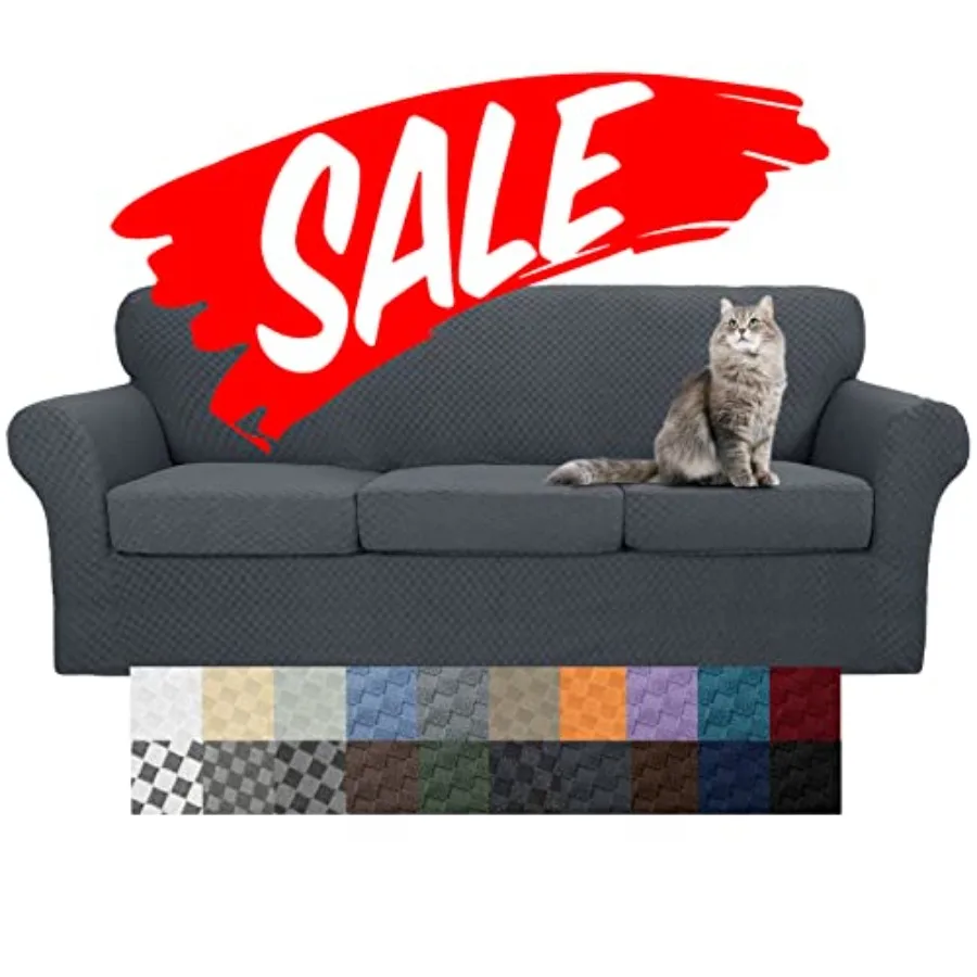Latest Checkered 4 Pieces Couch Covers for 3 Cushion Couch Extra Large High Stretch Thickened Sofa Cover for Dogs Pets Furnitur
Latest Checkered 4 Pieces Couch Covers for 3 Cushion Couch Extra Large High Stretch Thickened Sofa Cover for Dogs Pets Furnitur
