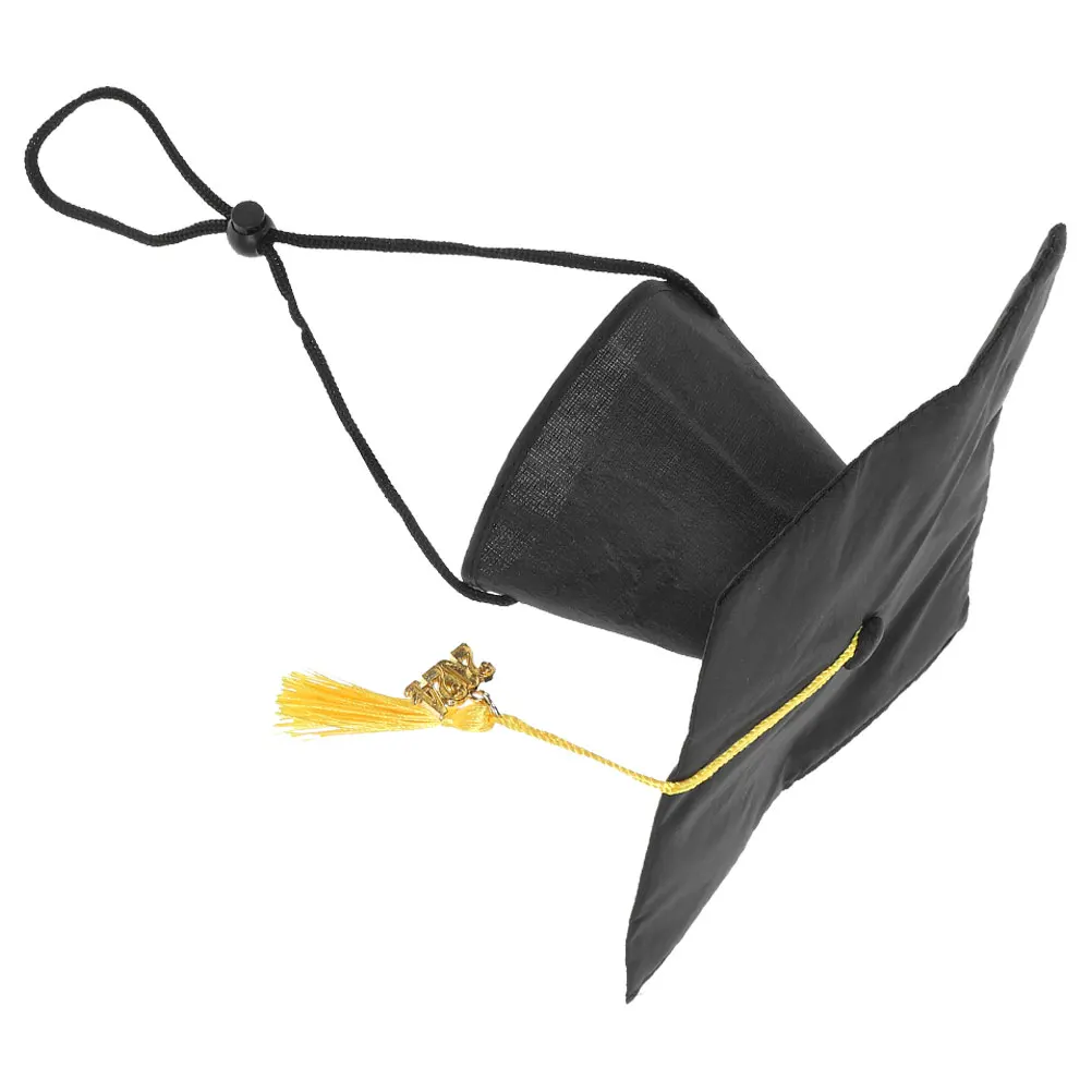 2pcs Black Tassel Bachelor Cap Adjustable Pet Graduation Hats for Dog Cat Party Photo Props Accessories
2pcs Black Tassel Bachelor Cap Adjustable Pet Graduation Hats for Dog Cat Party Photo Props Accessories
