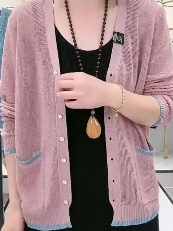 Slimming Fit Long Sve Knitted awl Coat Women's Summer New Faion Loose Sle Korean V-ne Casual Cardigan Outerwear
Slimming Fit Long Sve Knitted awl Coat Women's Summer New Faion Loose Sle Korean V-ne Casual Cardigan Outerwear