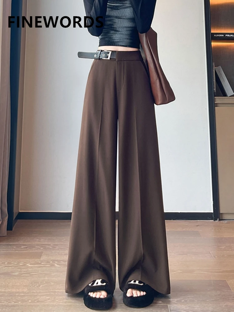 FINEWORDS Vintage Casual High Waist Office Pants Women Elegant Loose Wide Leg Pant Easymatch Full Length Pants
FINEWORDS Vintage Casual High Waist Office Pants Women Elegant Loose Wide Leg Pant Easymatch Full Length Pants