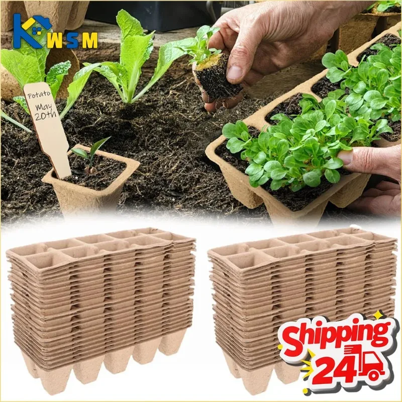Biodegradable Pulp Seedling Trays Grid Lightweight Breathable Seed Starter Pots for Succulents Vegetables Garden
Biodegradable Pulp Seedling Trays Grid Lightweight Breathable Seed Starter Pots for Succulents Vegetables Garden