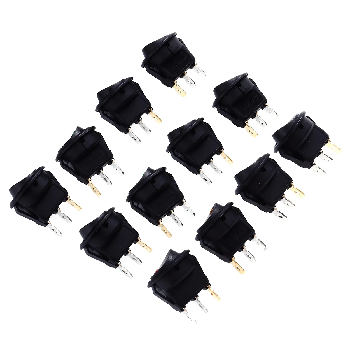 12 pcs 12V 20A Led Car Truck Round Rocker Toggle -Off Control Keyhole Slot Anti-Rotation Spst 2 Pole Illuminated Dot
12 pcs 12V 20A Led Car Truck Round Rocker Toggle -Off Control Keyhole Slot Anti-Rotation Spst 2 Pole Illuminated Dot