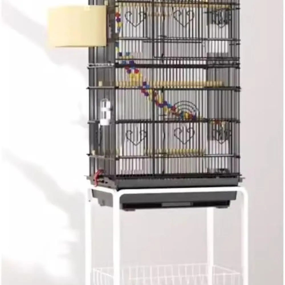 36 Foldable Birdcage with Removable Stand, Play Perch, and Side Nest Doors (Black, 27x19x15 cm)
36 Foldable Birdcage with Removable Stand, Play Perch, and Side Nest Doors (Black, 27x19x15 cm)