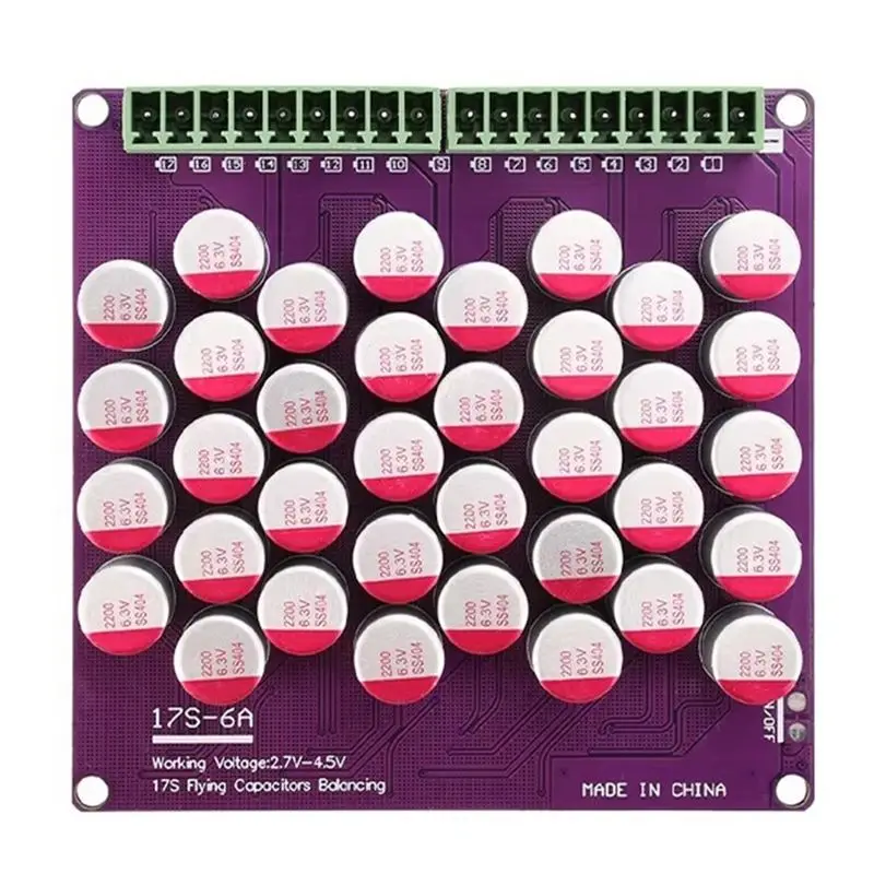 BNVN-17S 6A Lithium Battery Management System High Precision Low Voltage Differential Capacitor Active Equalization Module
BNVN-17S 6A Lithium Battery Management System High Precision Low Voltage Differential Capacitor Active Equalization Module