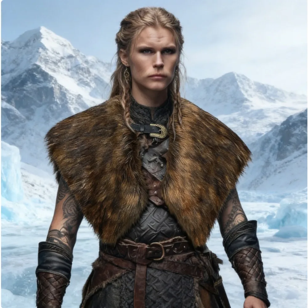 Средневековая накидка с меховым воротником, шаль в стиле Ренессанс, накидка на плечи для косплея викингов и рыцарей, унисекс
Средневековая накидка с меховым воротником, шаль в стиле Ренессанс, накидка на плечи для косплея викингов и рыцарей, унисекс