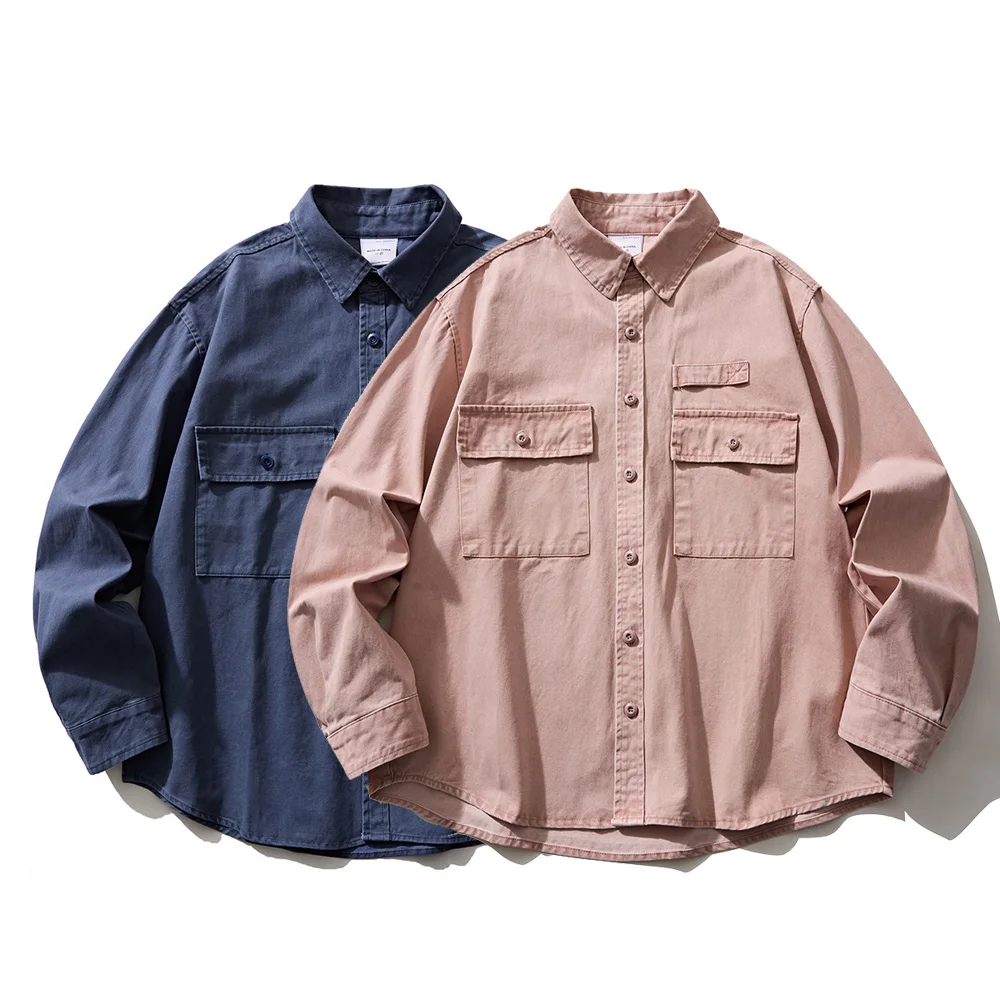 Washed Cotton Multi-pocket Cargo Shirt Men Streetwear Cityboy Loose Casual Long Sleeve Oversize Shirts Women Male Clothes Tops
Washed Cotton Multi-pocket Cargo Shirt Men Streetwear Cityboy Loose Casual Long Sleeve Oversize Shirts Women Male Clothes Tops