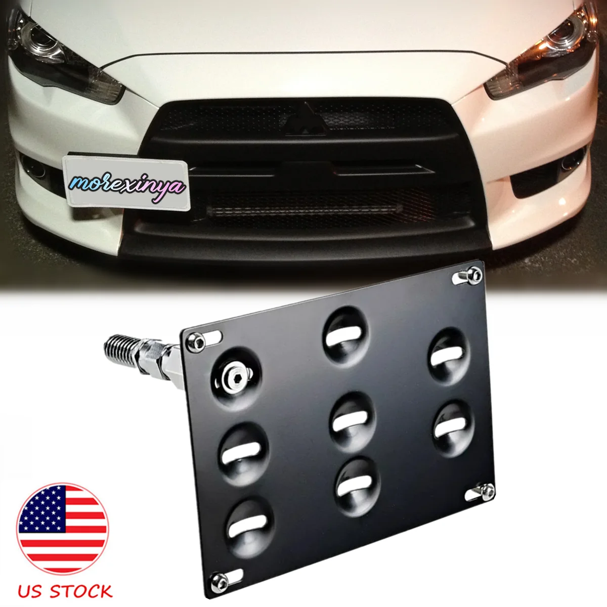 No Drill Front Tow Hook License Plate Mount Bracket for Mitsubishi Lancer Evolution Evo 10 EX Ralliart 2008-2017 Relocator
No Drill Front Tow Hook License Plate Mount Bracket for Mitsubishi Lancer Evolution Evo 10 EX Ralliart 2008-2017 Relocator