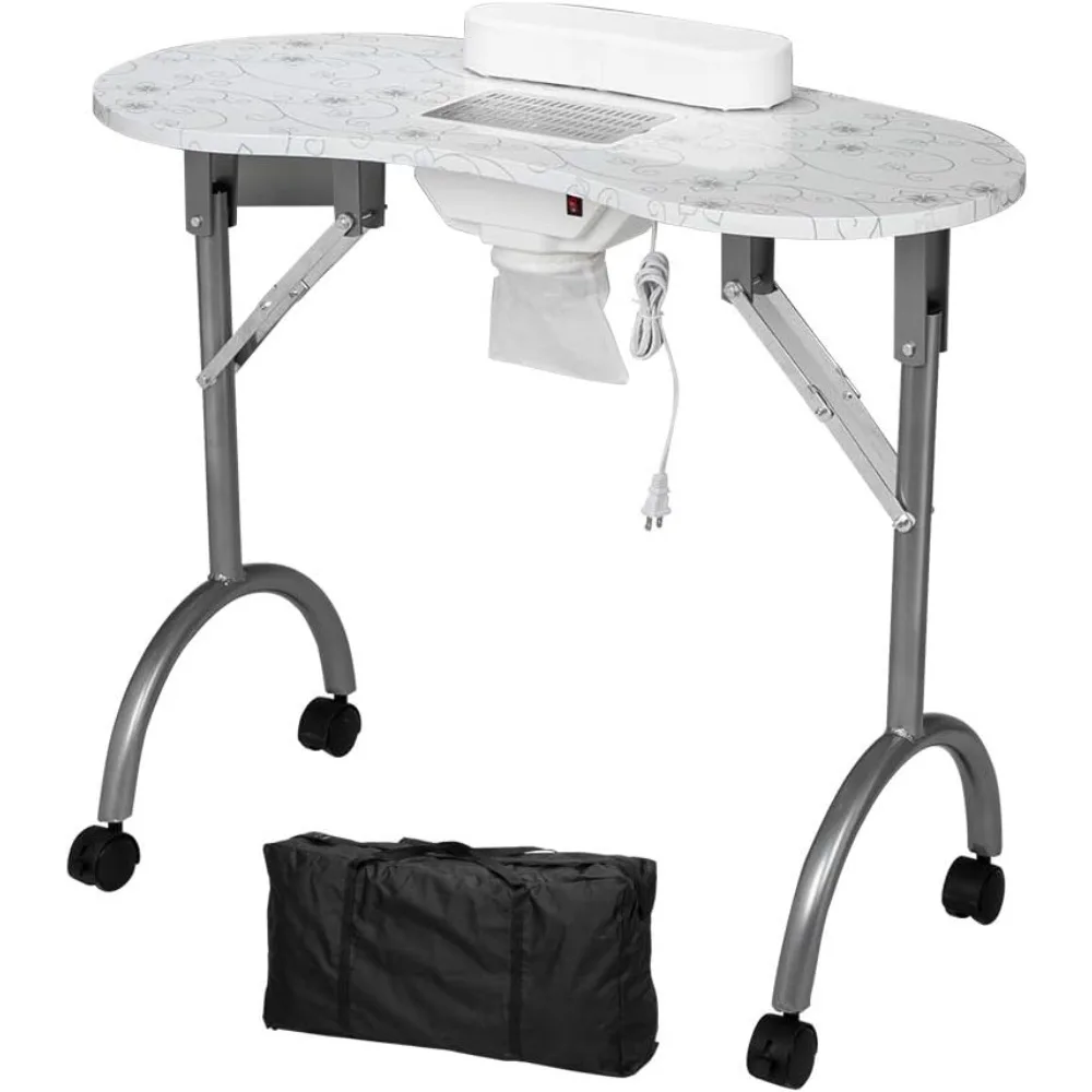 OmySalon Manicure Nail Table with Electric Dust Collector, Foldable MDF Laminated Home Nail Beauty Technician Desk, Spa Salon Wo
OmySalon Manicure Nail Table with Electric Dust Collector, Foldable MDF Laminated Home Nail Beauty Technician Desk, Spa Salon Wo