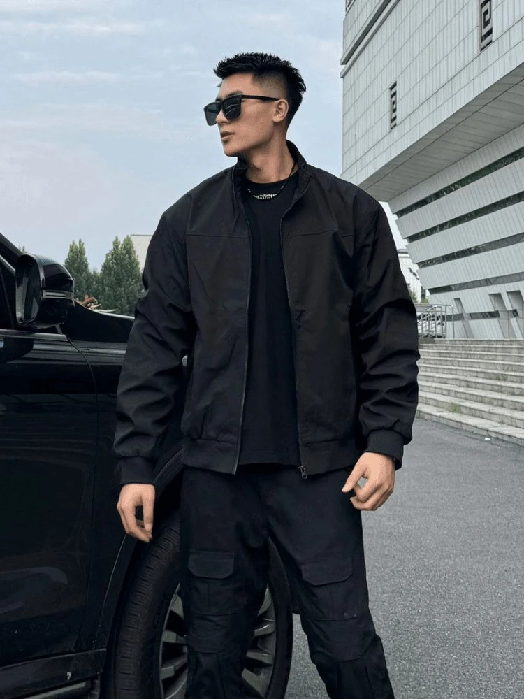 Men's Lightweight Coach Jacket - Stand Collar with Zippers | Spring Fall Urban Essential for Streetwear & Commuting Coat
Men's Lightweight Coach Jacket - Stand Collar with Zippers | Spring Fall Urban Essential for Streetwear & Commuting Coat