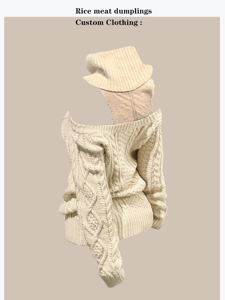 Delicate Lace High Collar Sweater Milk Apricot Back Design Gentle Big Sister Style Cozy Winter Knitwear for Women Online Excl...
Delicate Lace High Collar Sweater Milk Apricot Back Design Gentle Big Sister Style Cozy Winter Knitwear for Women Online Excl...
