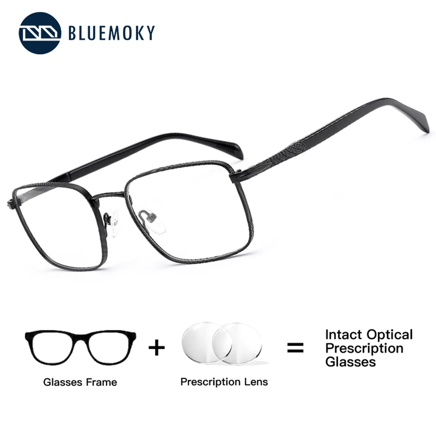 BLUEMOKY Mens Square Prescription Medical Square Metal Frame Photochromic Blue Light Blocking Progressive for Driving Outdoor
BLUEMOKY Mens Square Prescription Medical Square Metal Frame Photochromic Blue Light Blocking Progressive for Driving Outdoor