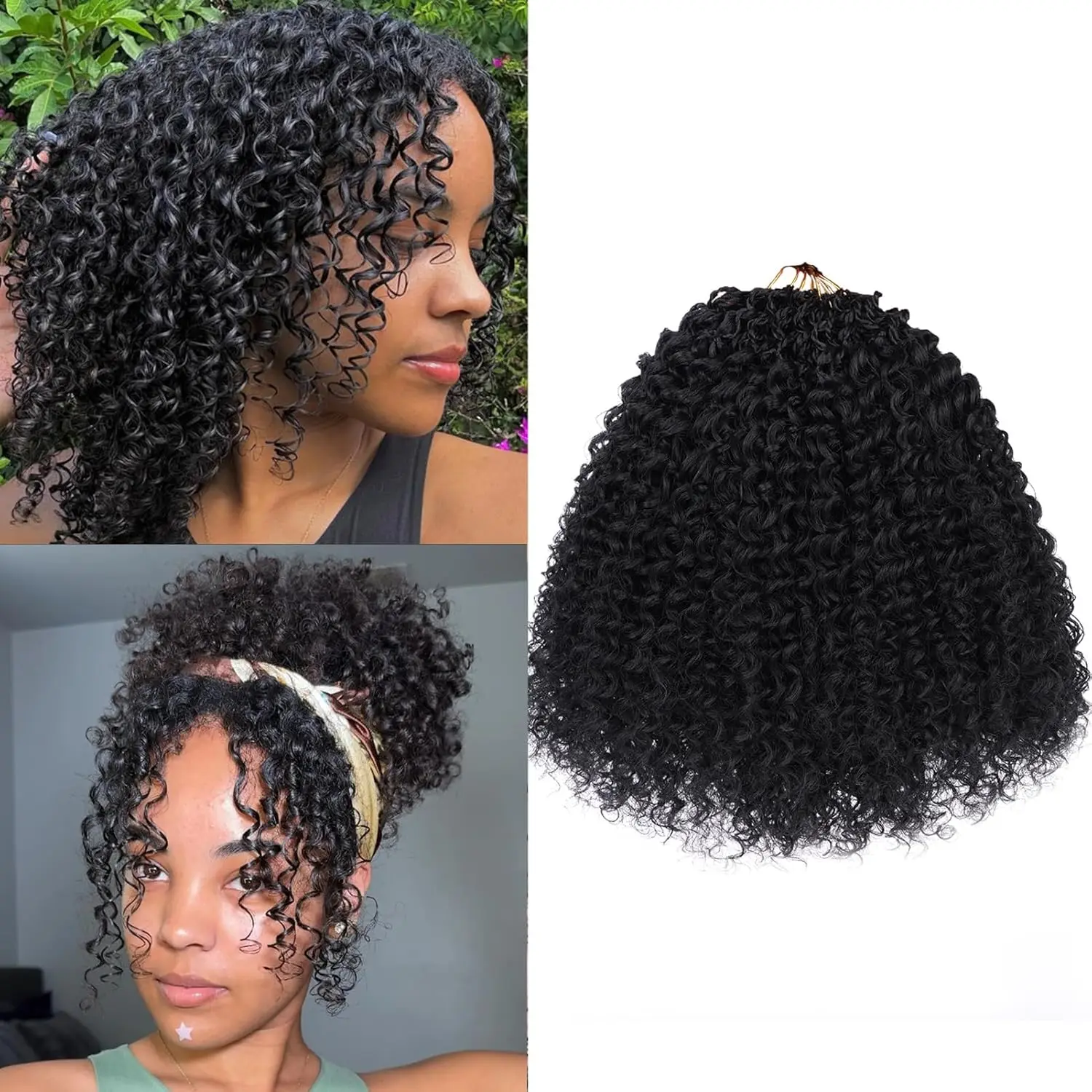 Kinky Curly Human Crochet Hair 20inch 60g Knotless Pre-Separated Feather Crochet Real Human Hair Afro Kinky Burmese Curly Crochet Lightweight Reusable Remy Hair Extensions for Women
Kinky Curly Human Crochet Hair 20inch 60g Knotless Pre-Separated Feather Crochet Real Human Hair Afro Kinky Burmese Curly Crochet Lightweight Reusable Remy Hair Extensions for Women