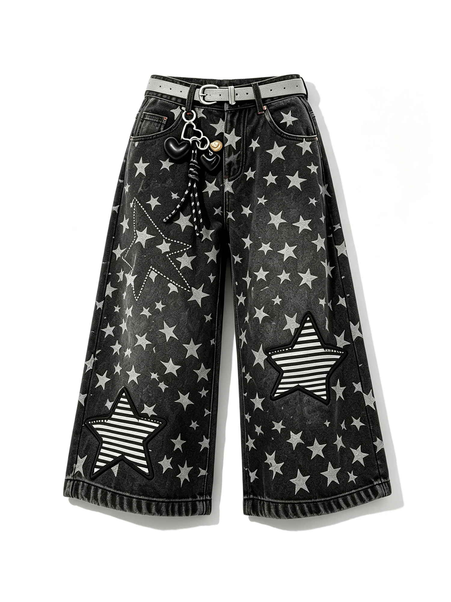 Women's Black Gothic Star Cropped Jeans Retro Jean Pants Vintage Harajuku Grunge Hiphop Y2k Wide Leg Mid Denim Trousers Summer
Women's Black Gothic Star Cropped Jeans Retro Jean Pants Vintage Harajuku Grunge Hiphop Y2k Wide Leg Mid Denim Trousers Summer
