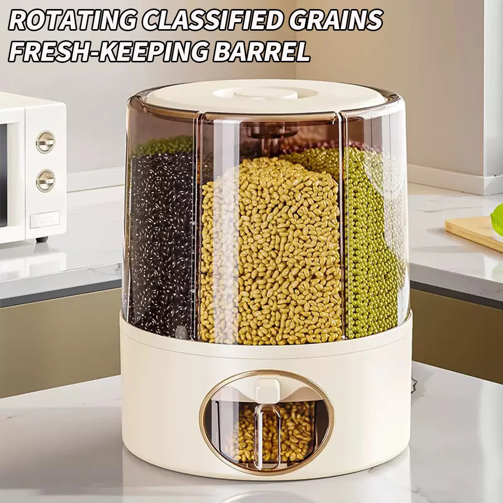 Home Use 360° Rotating Grain Storage Container Sealed Rice Barrel Moistureproof Insectproof Food Storage Bucket
Home Use 360° Rotating Grain Storage Container Sealed Rice Barrel Moistureproof Insectproof Food Storage Bucket
