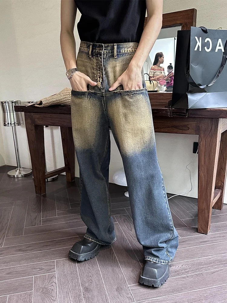 Retro American Denim Jeans Men's Spring Autumn Style High Street Washed Wide Leg Pants Trendy Casual Jeans for Teens
Retro American Denim Jeans Men's Spring Autumn Style High Street Washed Wide Leg Pants Trendy Casual Jeans for Teens