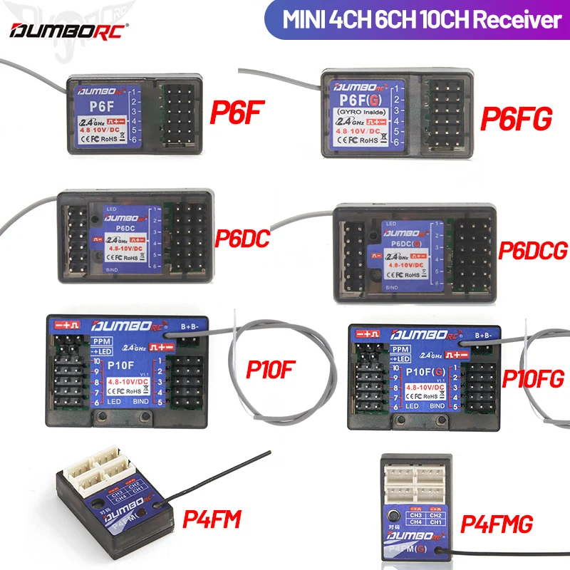 DUMBORC Модернизированная версия Приемник P6F P6FG P6DC P6DCG P10F P10FG P4FM P4FMG 4CH 6CH 10CH 2.4G Приемник для радиоуправляемых автомобилей Лодка Танк
DUMBORC Модернизированная версия Приемник P6F P6FG P6DC P6DCG P10F P10FG P4FM P4FMG 4CH 6CH 10CH 2.4G Приемник для радиоуправляемых автомобилей Лодка Танк