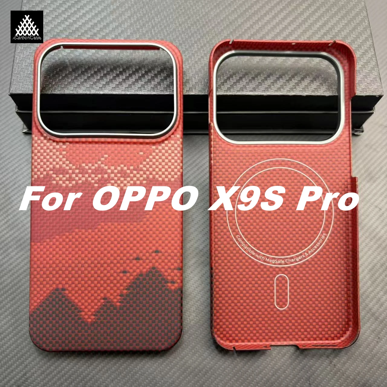 Genuine Kevlar Aramid Carbon Fiber Magnetic Wireless Charging Case for OPPO Find X9S Pro with Magsafe and Metal Camera Frame
Genuine Kevlar Aramid Carbon Fiber Magnetic Wireless Charging Case for OPPO Find X9S Pro with Magsafe and Metal Camera Frame