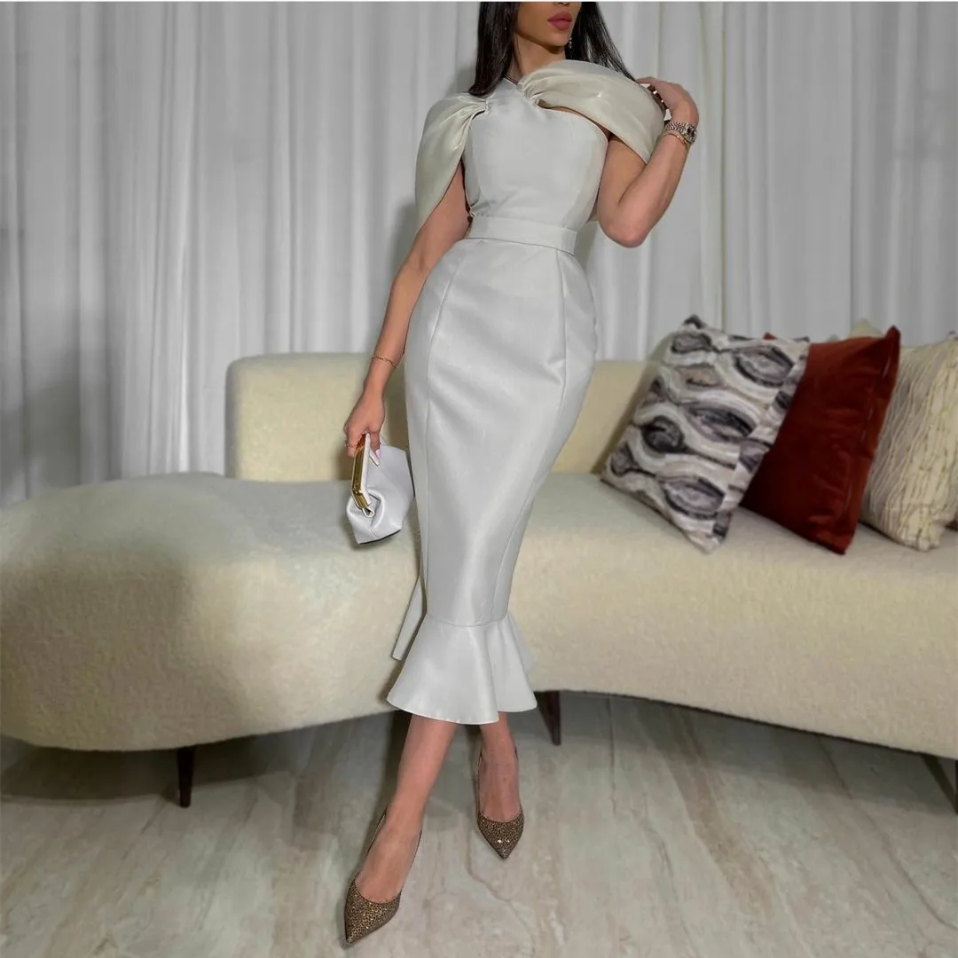 Carolina Short Off Shoulder Satin Prom Dresses Tea Length Mermaid Ruffles Evening Dresses robe de soirée de mariage فساتين السهر
Carolina Short Off Shoulder Satin Prom Dresses Tea Length Mermaid Ruffles Evening Dresses robe de soirée de mariage فساتين السهر
