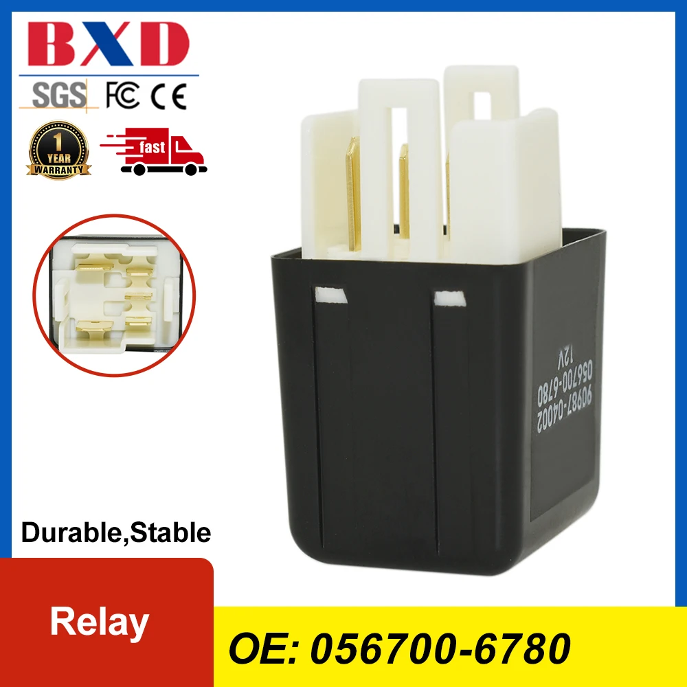 5Pin Main Blower Motor Relay 056700-6780 90987-04002 12V For Toyota Avensis Corolla Camry, Lexus 1990 - 2012 Black Accessories
5Pin Main Blower Motor Relay 056700-6780 90987-04002 12V For Toyota Avensis Corolla Camry, Lexus 1990 - 2012 Black Accessories
