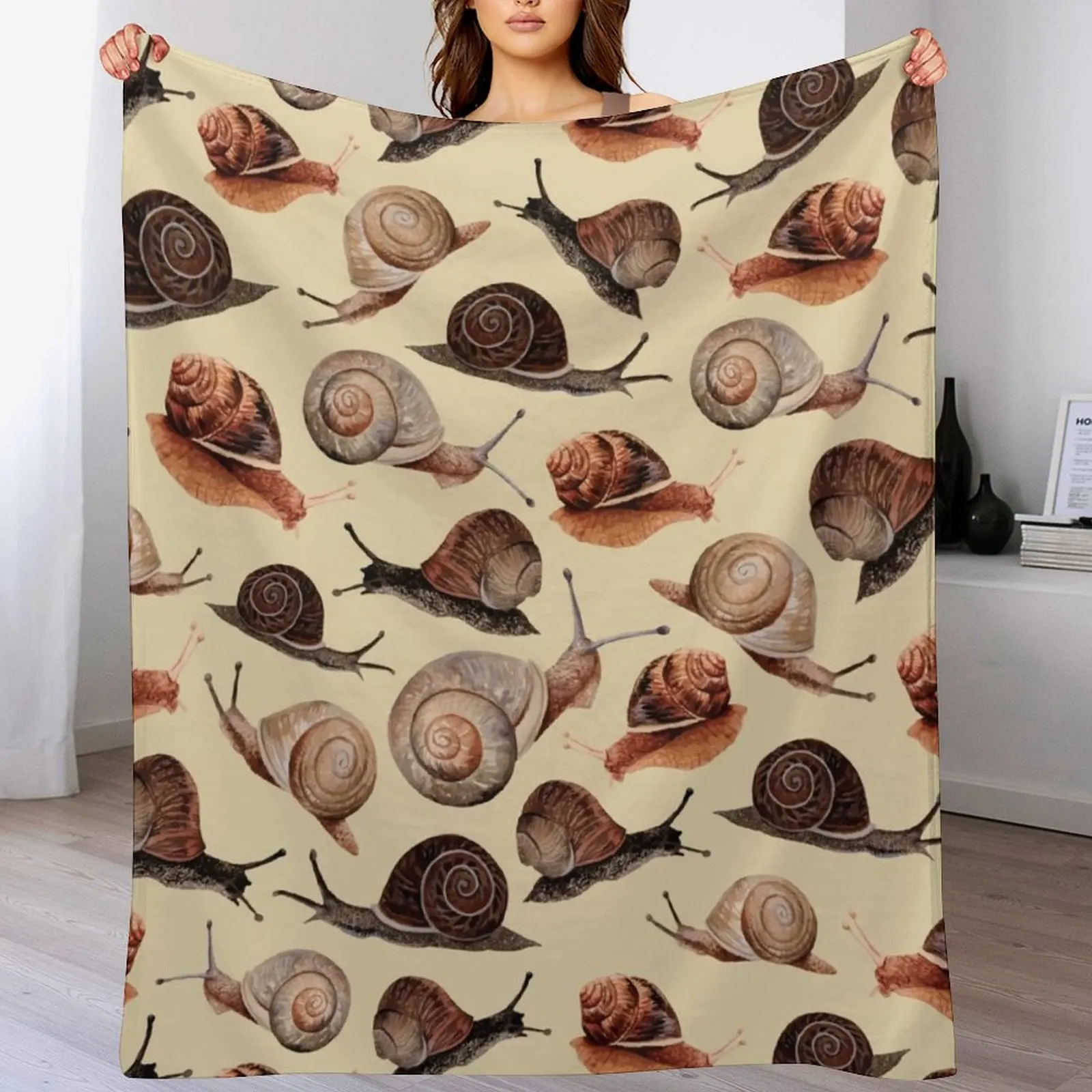 A Slew of Snails Throw Blanket Machine Washable Soft Warm Blanket
A Slew of Snails Throw Blanket Machine Washable Soft Warm Blanket