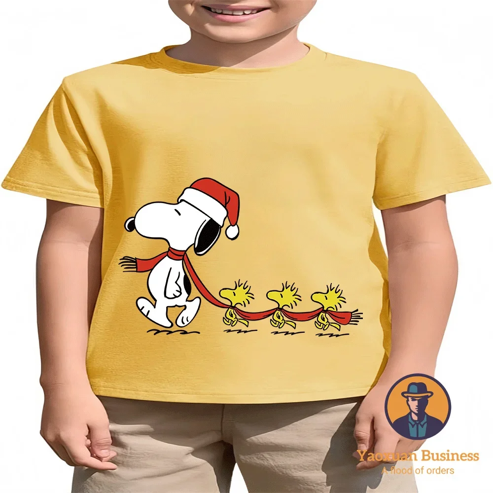 2026 Skin Friendly Pure Cotton Snoopy Crew Neck T Shirt Summer Sports Cartoon Kidswear
2026 Skin Friendly Pure Cotton Snoopy Crew Neck T Shirt Summer Sports Cartoon Kidswear