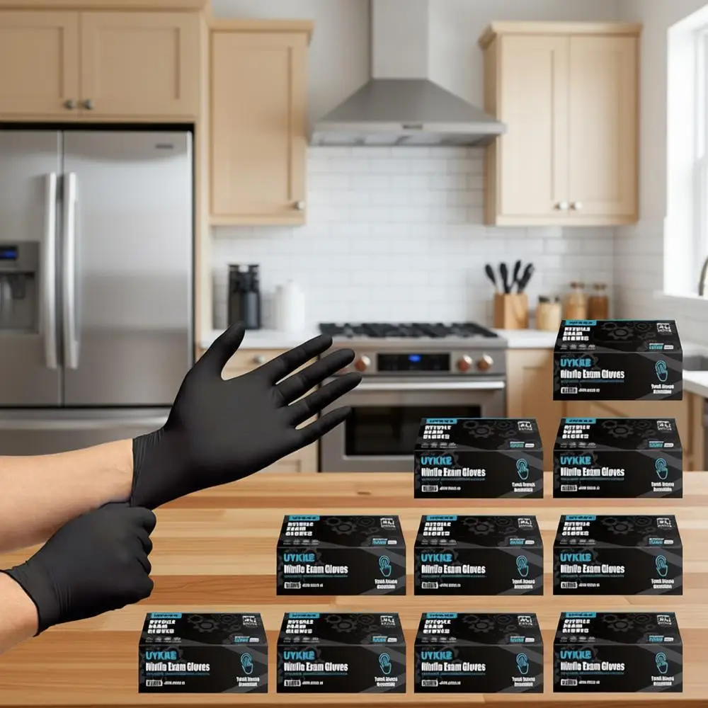 7 Mil Thick Disposable Nitrile Gloves, 1000 Pack, Ideal for Cleaning and Mechanics
7 Mil Thick Disposable Nitrile Gloves, 1000 Pack, Ideal for Cleaning and Mechanics