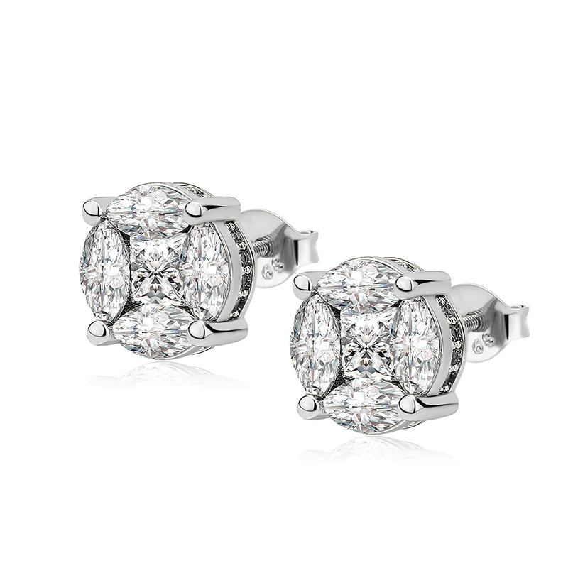 1 Pair Hip Hop Claw Set 3A+ CZ Stone Bling Ice Out 9mm Round Stud Earrings for Men Rapper Jewelry Gift Drop Shipping
1 Pair Hip Hop Claw Set 3A+ CZ Stone Bling Ice Out 9mm Round Stud Earrings for Men Rapper Jewelry Gift Drop Shipping
