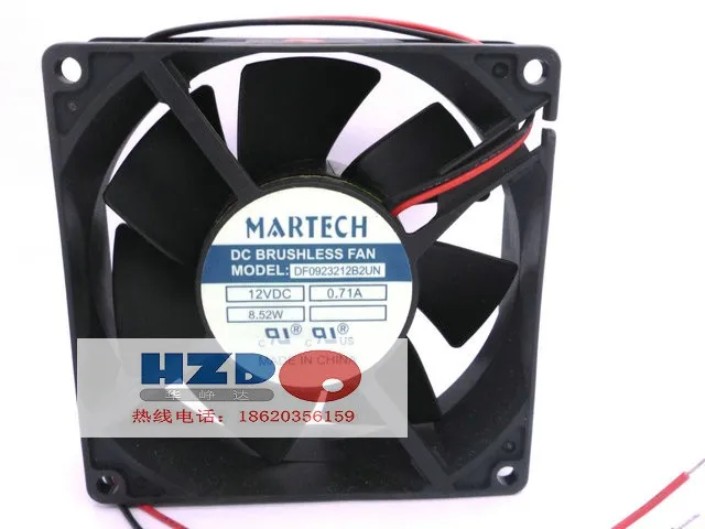 MARTECH MARTECH DF0923212B2UN DC 12V 0.71A 92x92x32mm 2-Wire Server Cooling Fan
MARTECH MARTECH DF0923212B2UN DC 12V 0.71A 92x92x32mm 2-Wire Server Cooling Fan